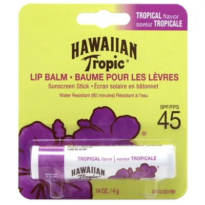 Hawaiian Tropic Tropical Lip Balm SPF 45+ Sunscreen (Ochronny balsam do ust)