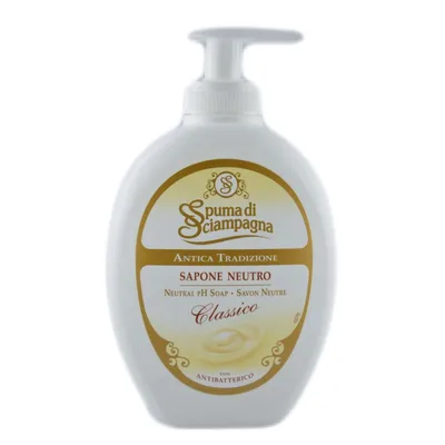 Spuma di Sciampagana Antica Tradizione, Sapone Neutro Classico (Antybakteryjne mydło w płynie`Klasyczne`)