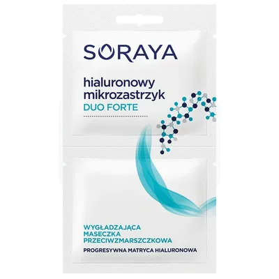 Soraya Hialuronowy Mikrozastrzyk Duo Forte, Wygładzająca maseczka przeciwzmarszczkowa