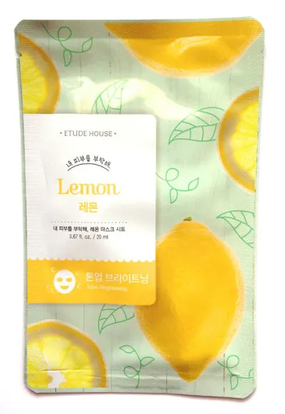 Etude I Need You, Lemon! Mask Sheet (Maseczka cytrynowa do twarzy)