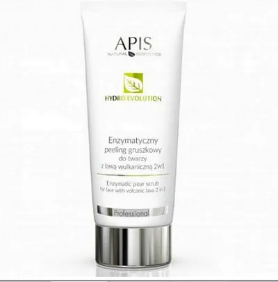 Apis Professional, Hydro Evolution, Enzymatyczny peeling gruszkowy do twarzy z lawą wulkaniczną 2w1
