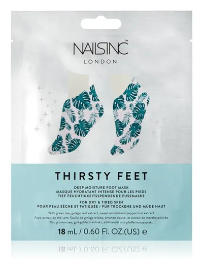 Nails Inc. Thirsty Feet Deep Moisture Foot Mask (Maseczka nawilżająca do nóg)