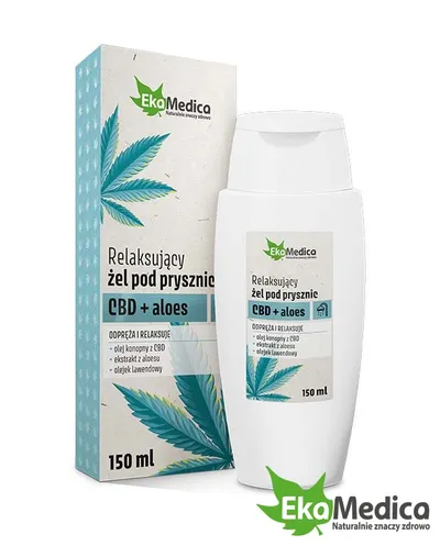 EkaMedica Relaksujący żel pod prysznic `CBD + aloes`