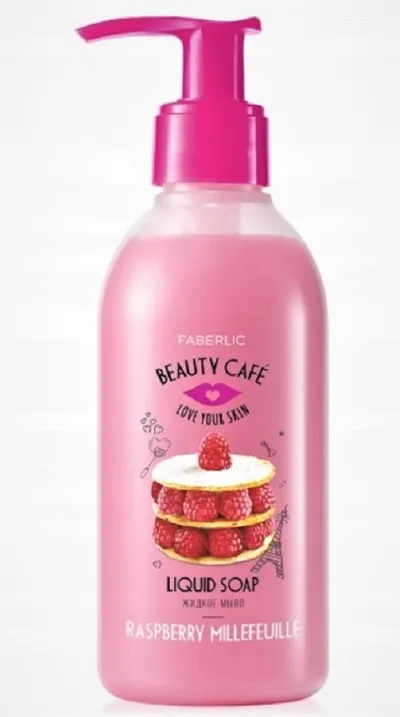 Faberlic Beauty Cafe, Mydło w płynie  `Malinowe Millefeuille`