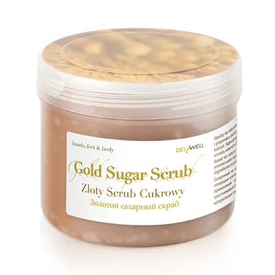 DelaWell Gold Sugar Scrub (Złoty scrub cukrowy do ciała)