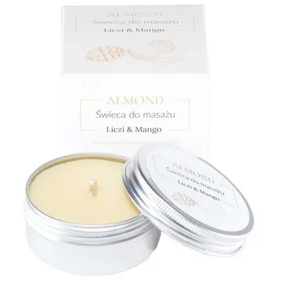 Almond Cosmetics Świeca do masażu `Liczi & mango`