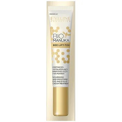 Eveline Cosmetics Age Therapy Bio Manuka Bee Lift-tox, Odżywczo-wygładzający krem-kuracja pod oczy i na powieki