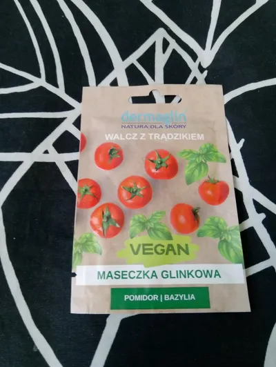 Dermaglin Vegan, Maseczka glinkowa `Pomidor i bazylia`