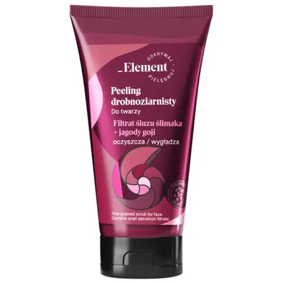 _Element Kremowy drobnoziarnisty peeling do twarzy `Filtrat śluzu ślimaka+ jagody goji`