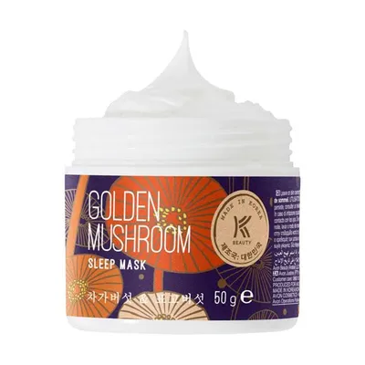 Avon K-Beauty, Golden Mushroom Sleep Mask (Nocna maska do twarzy z ekstraktem grzybów shiitake)