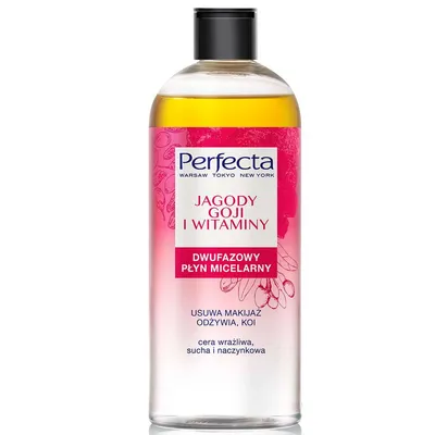 Perfecta Jagody goji i witaminy, Dwufazowy płyn micelarny
