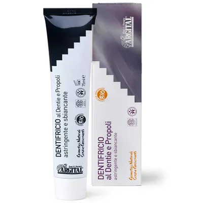 Argital Dentifricio  al Dentie e Propoli Azione Sbiancante [Propolis and Diente Toothpaste] (Czarna pasta w 100% naturalna)