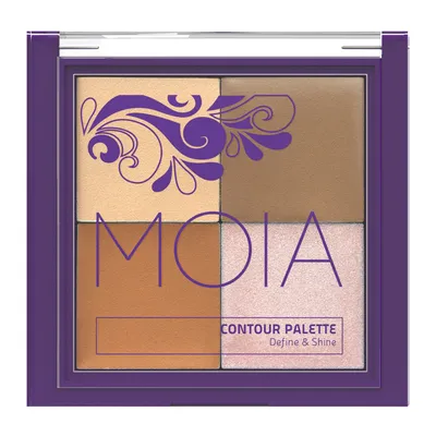 MOIA Define & Shine, Contour Palette (Paletka do konturowania na mokro)