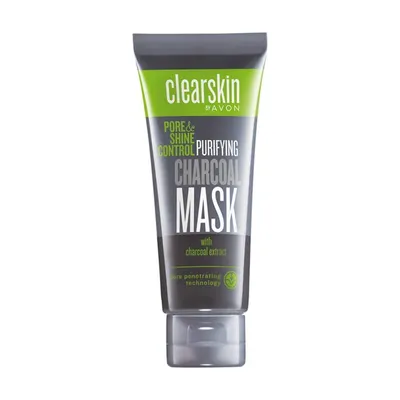 Avon Clearskin, Pore Penetrating, Black Mineral Mask [Pore & Shine Control Purifying Charcoal Mask ] (Maseczka głęboko oczyszczająca pory z aktywnym węglem)