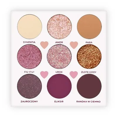 Glam Shop GlamBOX, Edycja 24 Paleta cieni do powiek `Walentynka`