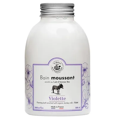 La Maison du Savon Bain Moussant Violette (Pieniący krem do kąpieli z oślim mlekiem `Kwitnące fiołki`)