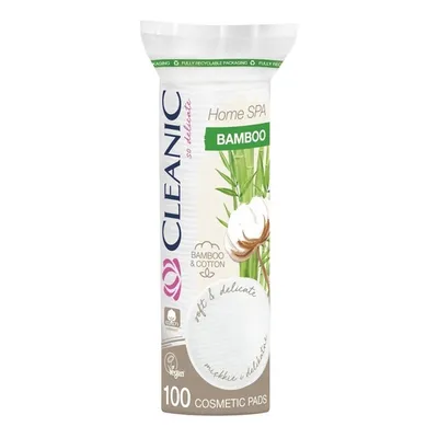 Cleanic Home SPA, Bamboo, Płatki kosmetyczne kwadratowe i okrągłe