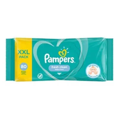 Pampers Fresh Clean, Chusteczki nawilżane z balsamem (nowa wersja)