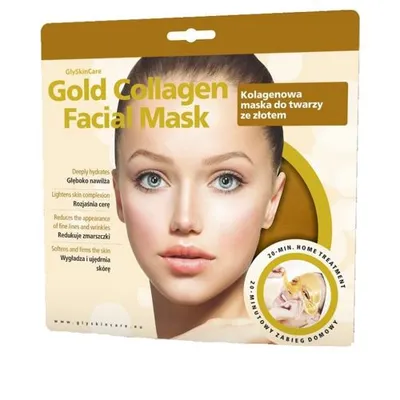 GlySkinCare Gold Collagen Facial Mask (kolagenowa maska ze złotem do twarzy)