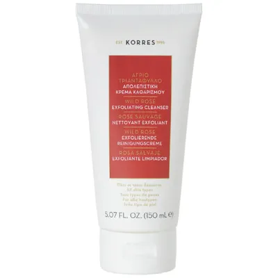 Korres Wild Rose, Exfoliating Cleanser (Złuszczający krem do mycia twarzy)