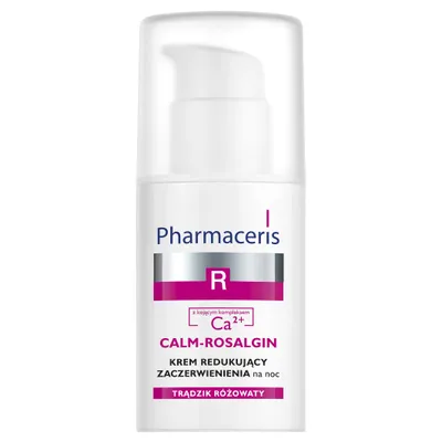 Pharmaceris R, Calm Rosalgin, Krem redukujący zaczerwienienia na noc z kojącym kompleksem Ca2+