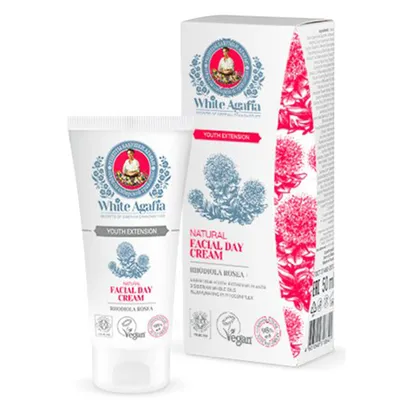Receptury Babuszki Agafii White Agafia, Natural Facial Day Cream (Biała Agafia, Naturalny krem do twarzy na dzień 35-50 lat `Przedłużenie młodości`)