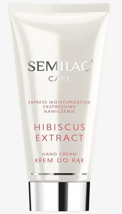 Semilac Care, Hibiscus Extract Express Moisturization Hand Cream (Ekspresowo nawilżający krem do rąk)