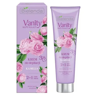 Bielenda Vanity Soft Touch, Krem do depilacji 2 w 1 `Kamelia`
