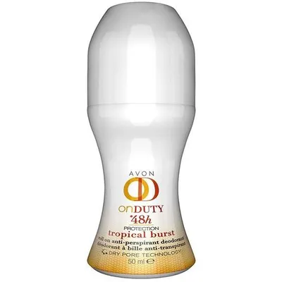 Avon On Duty, Tropical Burst, Roll-on (Dezodorant antyperspiracyjny w kulce (nowa wersja))