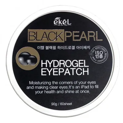 Ekel Black Pearl Hydrogel Eye Patch (Płatki do skóry wokół oczu z czarną perłą)