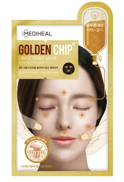 Mediheal Golden Chip Circle Point Mask (Maska akupresurowa rozjaśniająca)