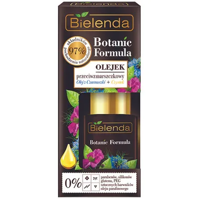 Bielenda Botanic Formula, Olejek przeciwzmarszczkowy `Olej z czarnuszki + czystek`