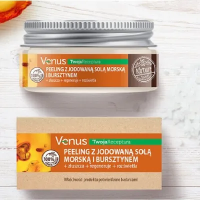 Venus Nature Twoja Receptura, Peeling z jodowaną solą morską i bursztynem