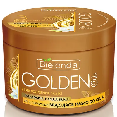 Bielenda Golden Oils, Brązujące masło do ciała `Ultra nawilżające`