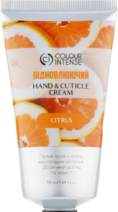 Colour Intense Hand & Cuticle Citrus Cream (Regenerujący krem do rąk `Cytrusy`)