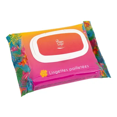 Peggy Sage Lingettes Pailetees [Glitter Wipes] (Oczyszczające chusteczki brokatowe)