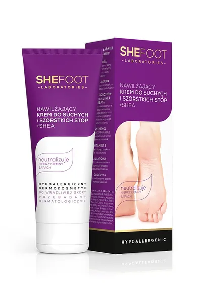SheFoot Nawilżający krem do suchych i szorstkich stóp + shea