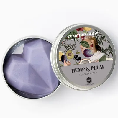 Herbs & Hydro Bar Conditioner Hemp & Plum (Odżywka w kostce `Śliwka i konopie`)