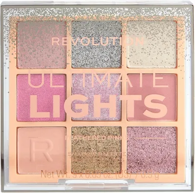 Revolution Beauty (Makeup Revolution) Ultimate Lights, Feathered Pinks Eyeshadow Palette (Paleta cieni do powiek)