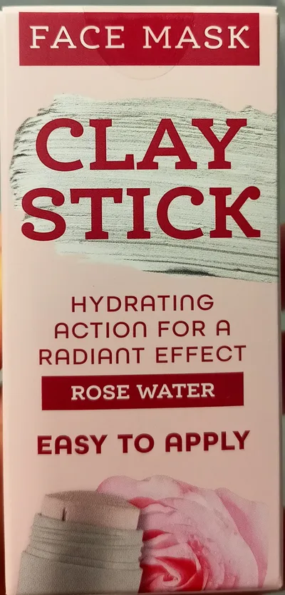 Action Clay Stick Face Mask Rose Water (Maska Glinkowa z wodą różaną)