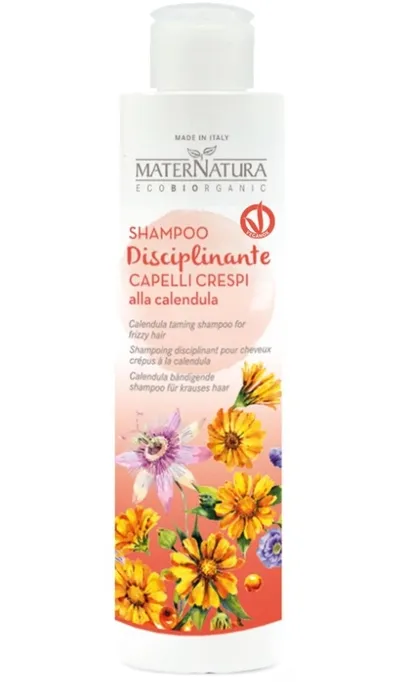MaterNatura Shampoo Disciplinante Capelli Crespi alla Calendula (Szampon regulujący do włosów puszących się z nagietkiem)