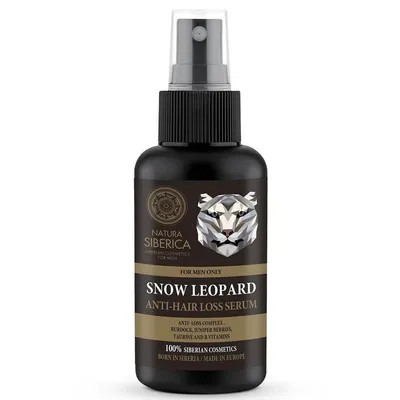 Natura Siberica For Men Only, Snow Leopard Anti-loss Serum (Naturalne serum przeciw wypadaniu włosów `Śnieżny leopard`)