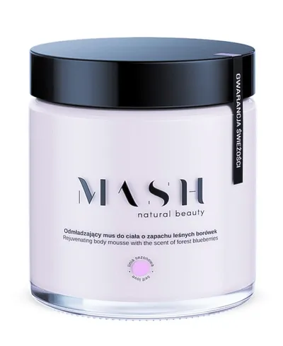 Mash Natural Beauty Odmładzający mus do ciała o zapachu leśnych borówek