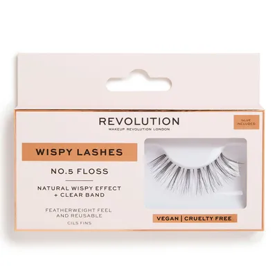 Revolution Beauty (Makeup Revolution) Wispy Lashes Floos No.5 False Eyelashes (Sztuczne rzęsy na pasku)