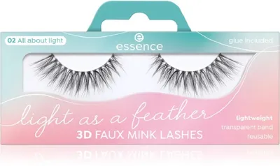 Essence Light as a Feather 3D Faux Mink  02 All About Light (Sztuczne rzęsy)