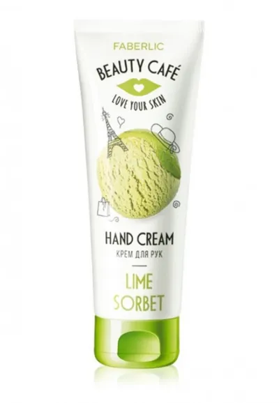 Faberlic Beauty Cafe, Odżywczy krem do rąk `Limonkowy sorbet `