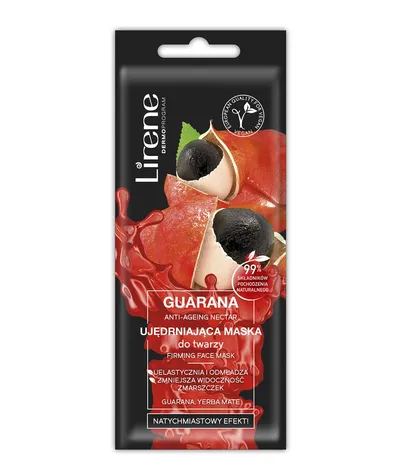 Lirene Dermoprogram Guarana Anti-Aging Nectar, Ujędrniająca maska do twarzy