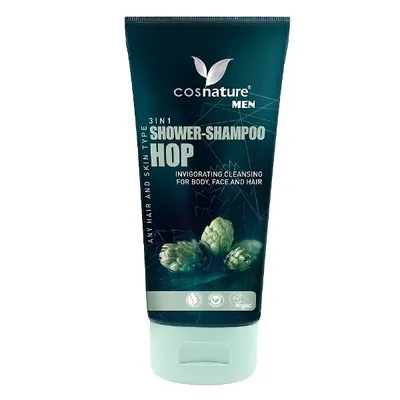 Cosnature Men, 3 in 1 Shower-Shampoo Hop (Naturalny szampon-żel 3w1 dla mężczyzn)