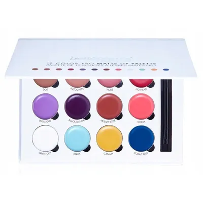 Bellapierre 12 Coulor Pro Matte Lip (Paleta pomadek do ust)