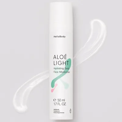 HelloBody Aloe Light Hydrating Daily Face Moisturizer (Nawilżający balsam do twarzy na dzień)